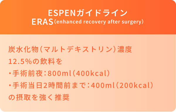 ESPENガイドラインERAS（enhanced recovery after surgery）